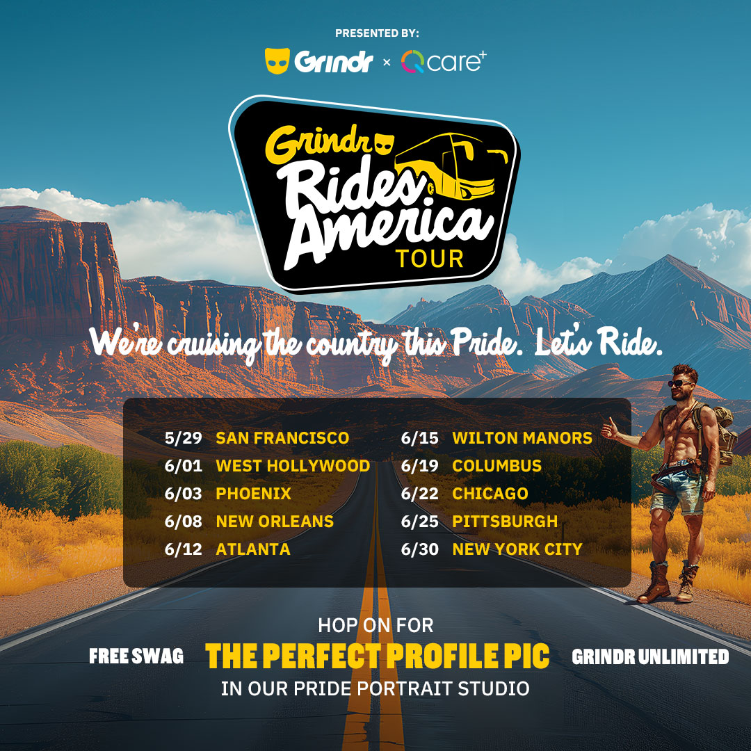 Grindr and Q Care Plus' Tour Schedule